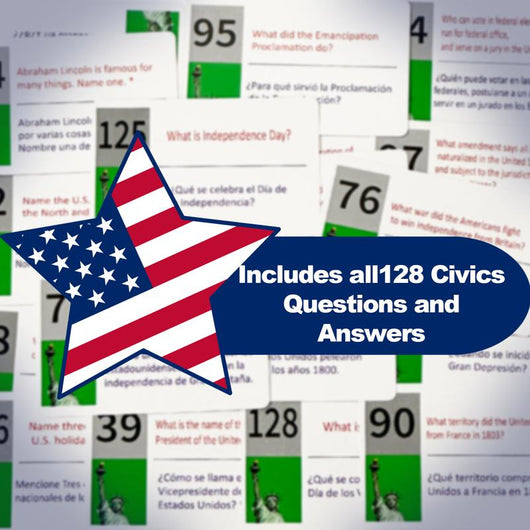 US Citizen Flash Cards