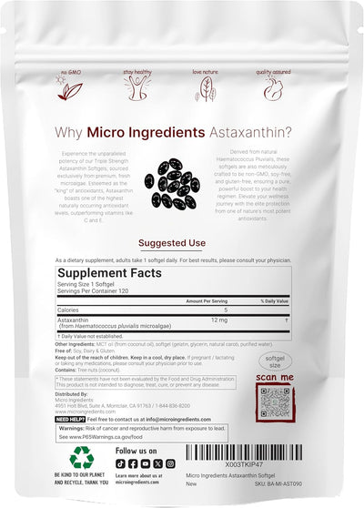 Astaxanthin capsules Spanish