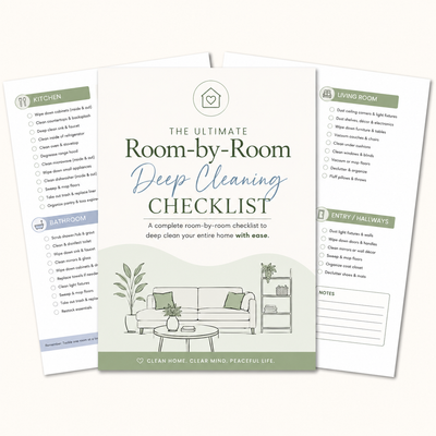 The Ultimate Room-by-Room Deep Cleaning Checklist.