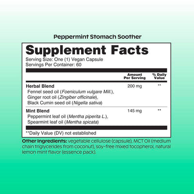 Peppermint capsules