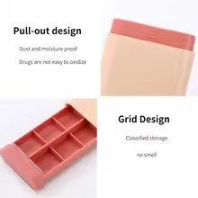 Mini Portable Travel Vitamin Organizer
